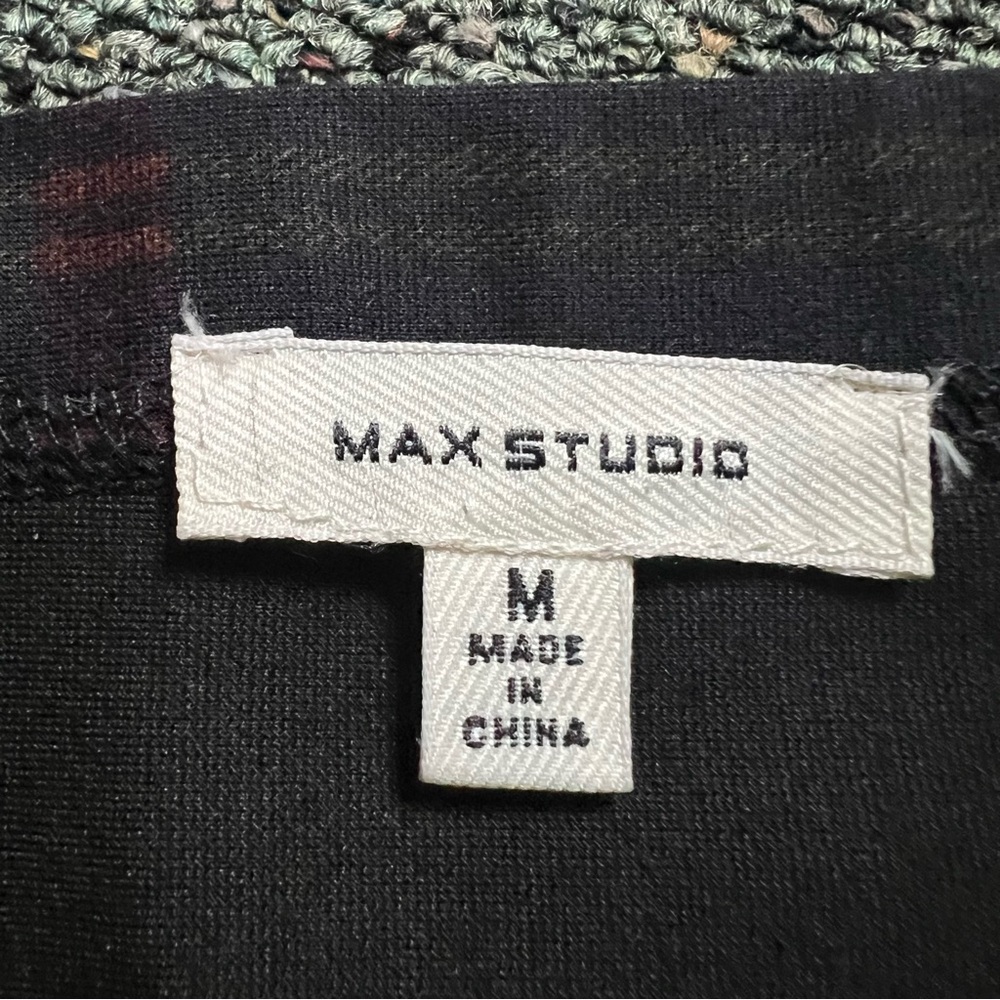MAX STUDIO Dark Plaid Stretch Midi Knee-Length Pencil Modest High-Waist Skirt M - Picture 15 of 16